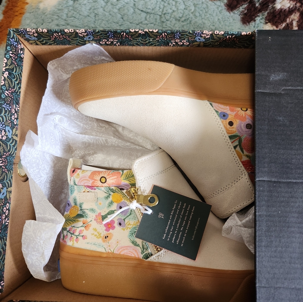 Keds Rifle Paper Co Boots **New in box**